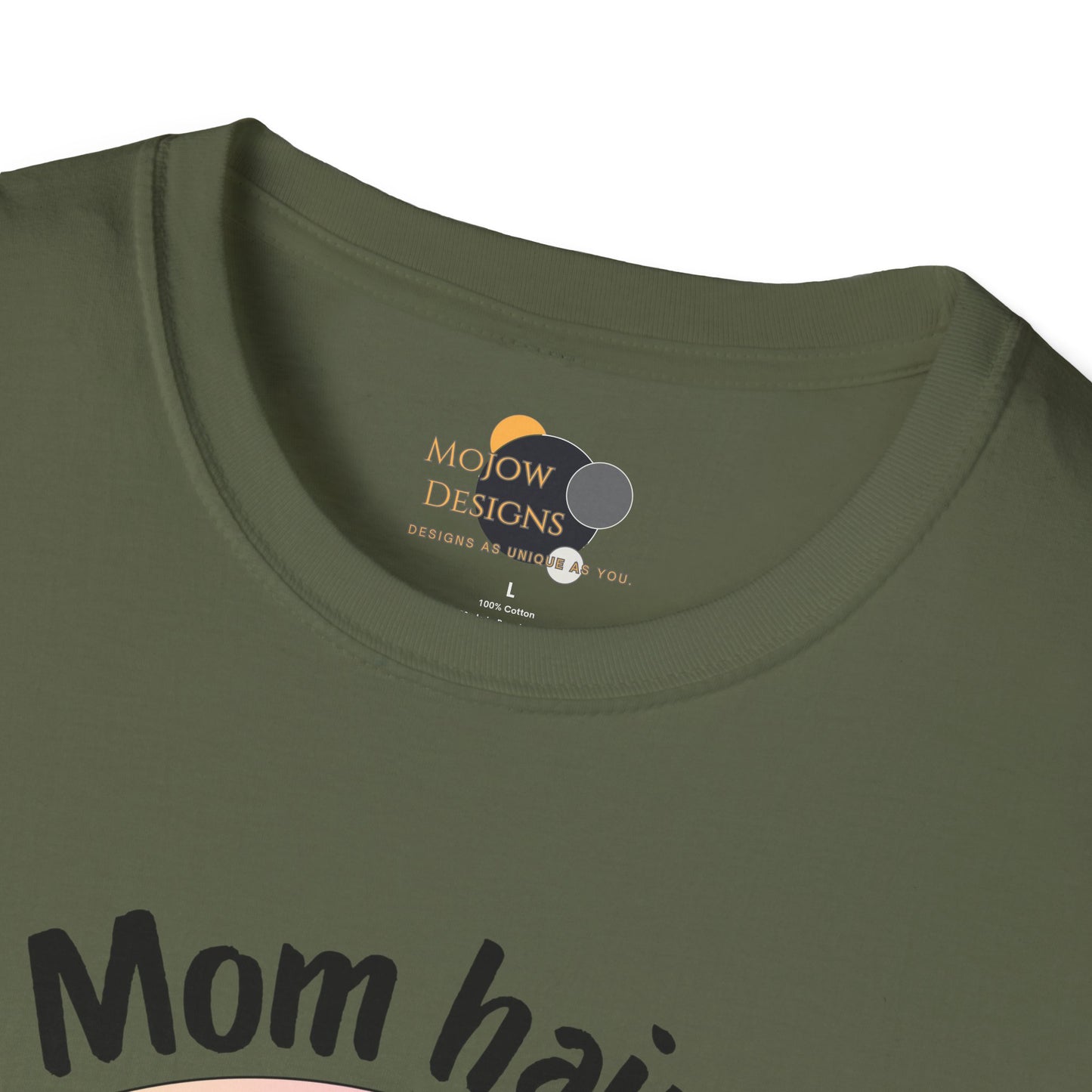 Mom Hair Don't Care Unisex T-Shirt | Funny Graphic Tee for Moms, Gift for Mother’s Day, Casual Wear, Everyday Comfort, Cute Tees