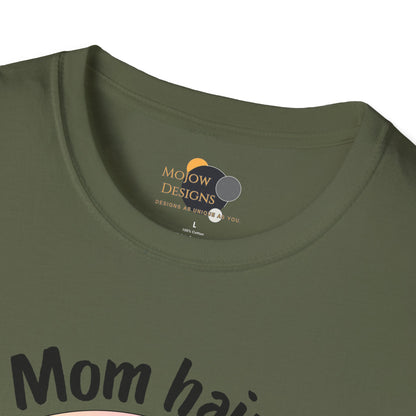 Mom Hair Don't Care Unisex T-Shirt | Funny Graphic Tee for Moms, Gift for Mother’s Day, Casual Wear, Everyday Comfort, Cute Tees
