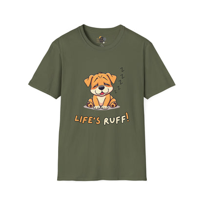 Cute Dog Tee - Life's Ruff! Unisex T-Shirt, Pet Lover Gift, Casual Wear, Funny Dog Shirt, Dog Mom/Dad Gift