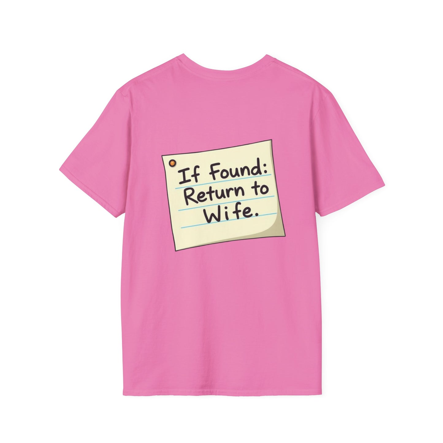 Return To Wife T-Shirt, Funny Husband Shirt, Gift for Him, Humor Apparel, Quirky Tee, Anniversary Present, Casual Wear