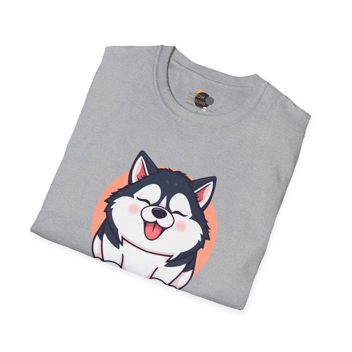 Cute Husky T-Shirt, Unisex Dog Lover Tee, Pet Owner Gift, Summer Apparel, Funny Animal Shirt, Casual Wear