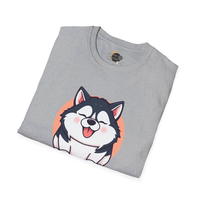 Cute Husky T-Shirt, Unisex Dog Lover Tee, Pet Owner Gift, Summer Apparel, Funny Animal Shirt, Casual Wear