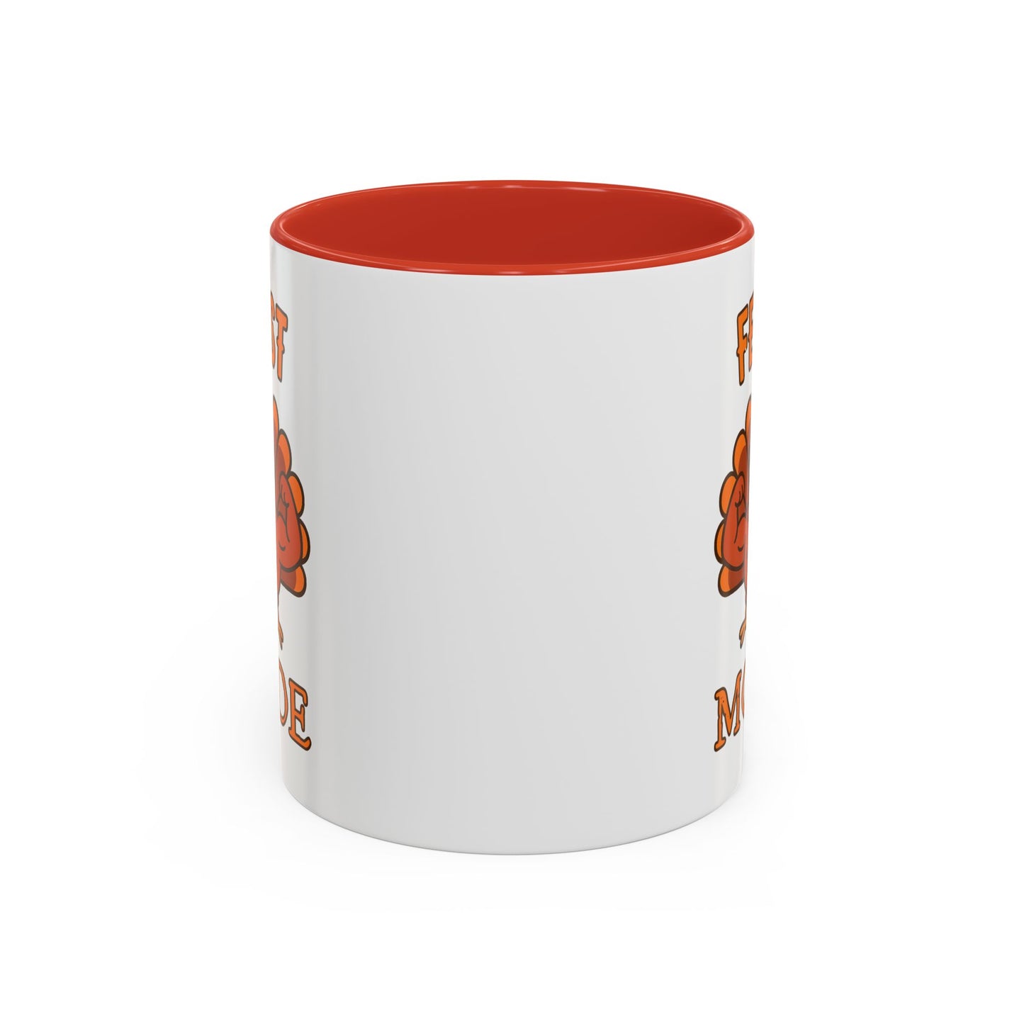 Thanksgiving Feast Mode Coffee Mug, Fun Turkey Mug, Holiday Coffee Cup, Unique Gift for Food Lovers, Fall Celebration Drinkware