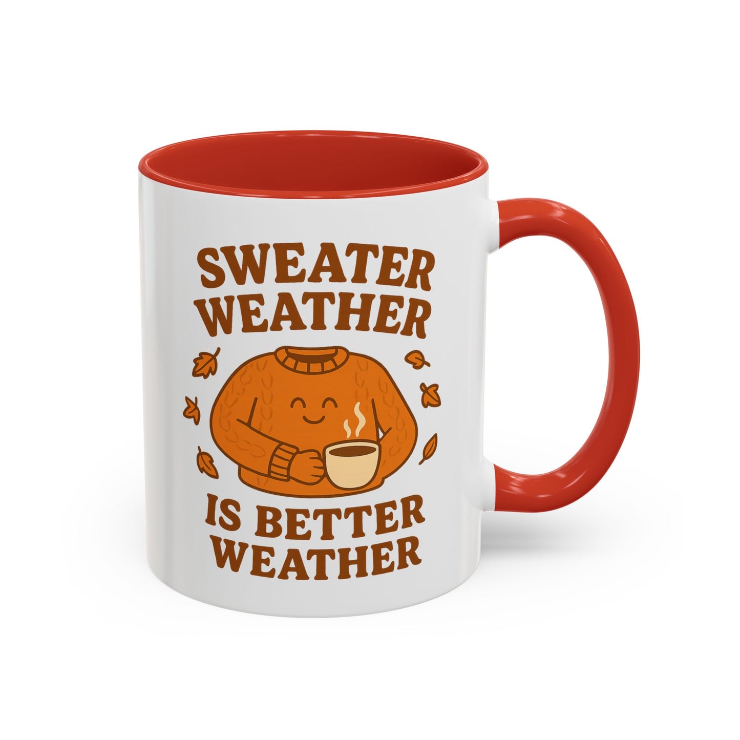 Cozy Fall Mug with Sweater Weather Design, Autumn Coffee Mug, Cute Gift for Pumpkin Spice Lovers, Hot Chocolate, Thanksgiving, Fall Decor