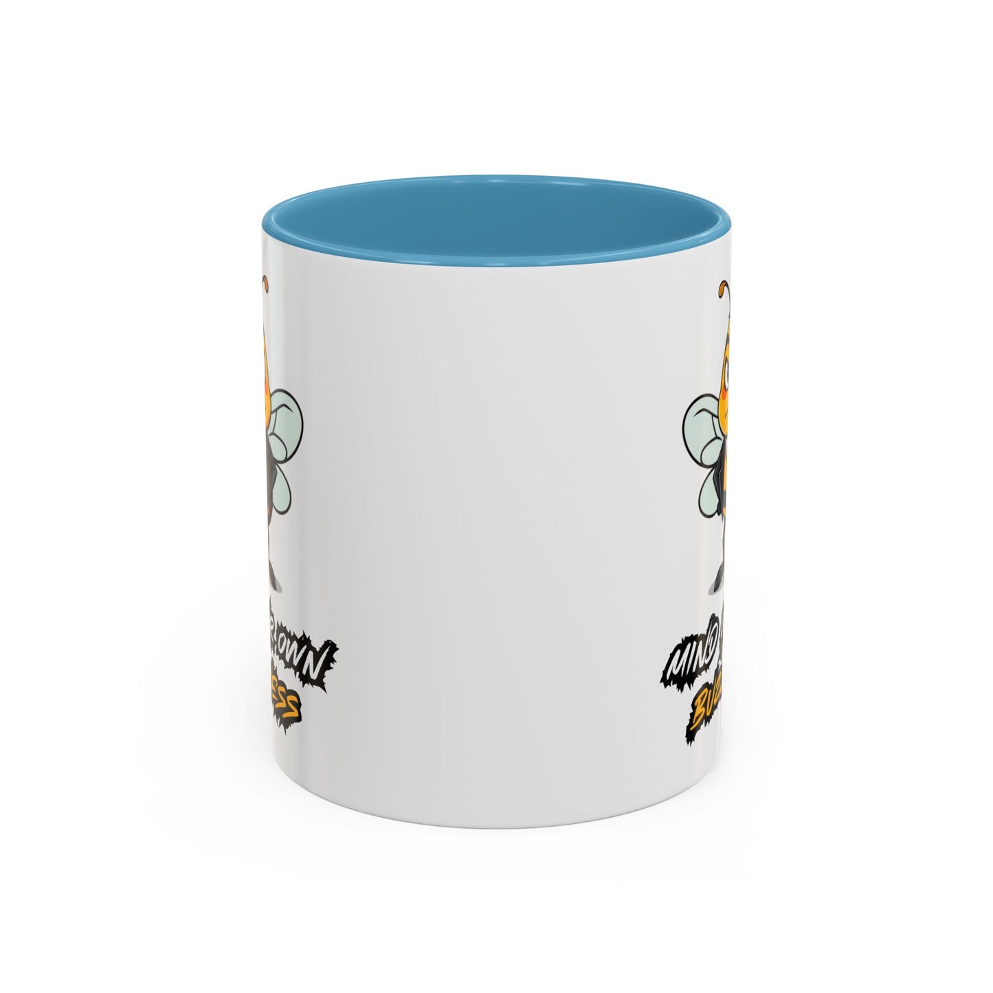 Mind Your Own Buzz-ness Accent Coffee Mug | Funny Bee Gift for Coffee Lovers, Bee Lover Mug, Humorous Kitchen Decor, Perfect for Gifts, Spring Time