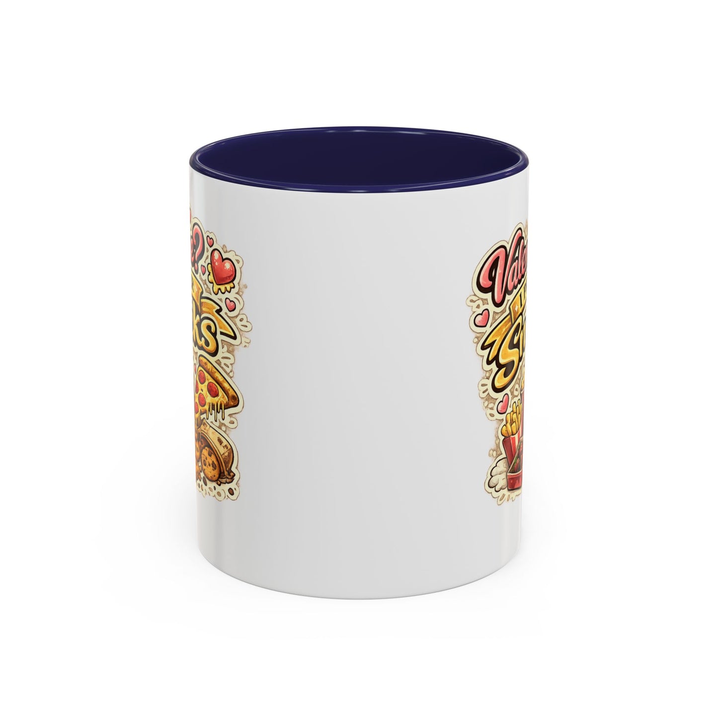 Valentine? I Prefer Snacks Coffee Mug — Funny Food Lover Gift