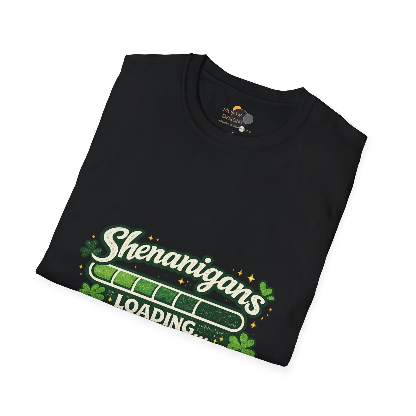 Shenanigans Loading Shamrock T-Shirt — Funny St. Patrick’s Day Tee