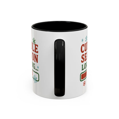 Cuddle Season Loading Coffee Mug — Holiday Hot Cocoa Gift Christmas