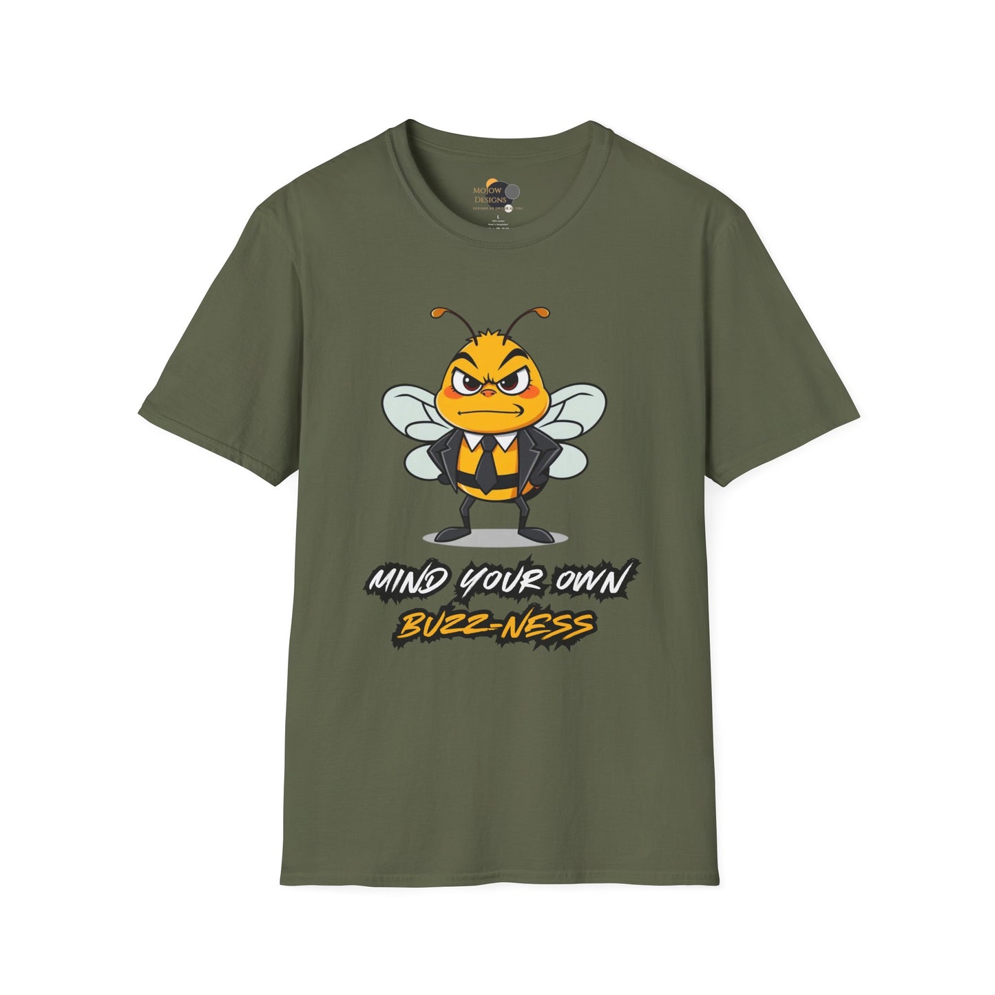 Funny Bee Graphic Tee, Mind Your Own Buzz-ness Shirt, Unisex Casual T-Shirt for Gift, Humor Apparel, Summer Wear, Spring Time