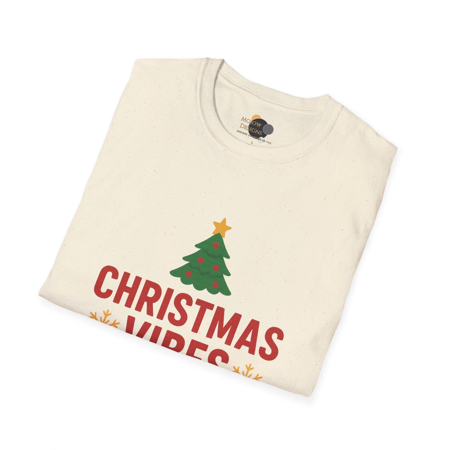 Christmas Vibes Only T-Shirt — Holiday Tree Graphic Tee