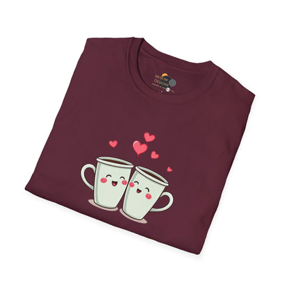 Love You a Latte Unisex T-Shirt, Cute Coffee Shirt, Valentine's Day Gift, Coffee Lover Tee, Fun Graphic Tee