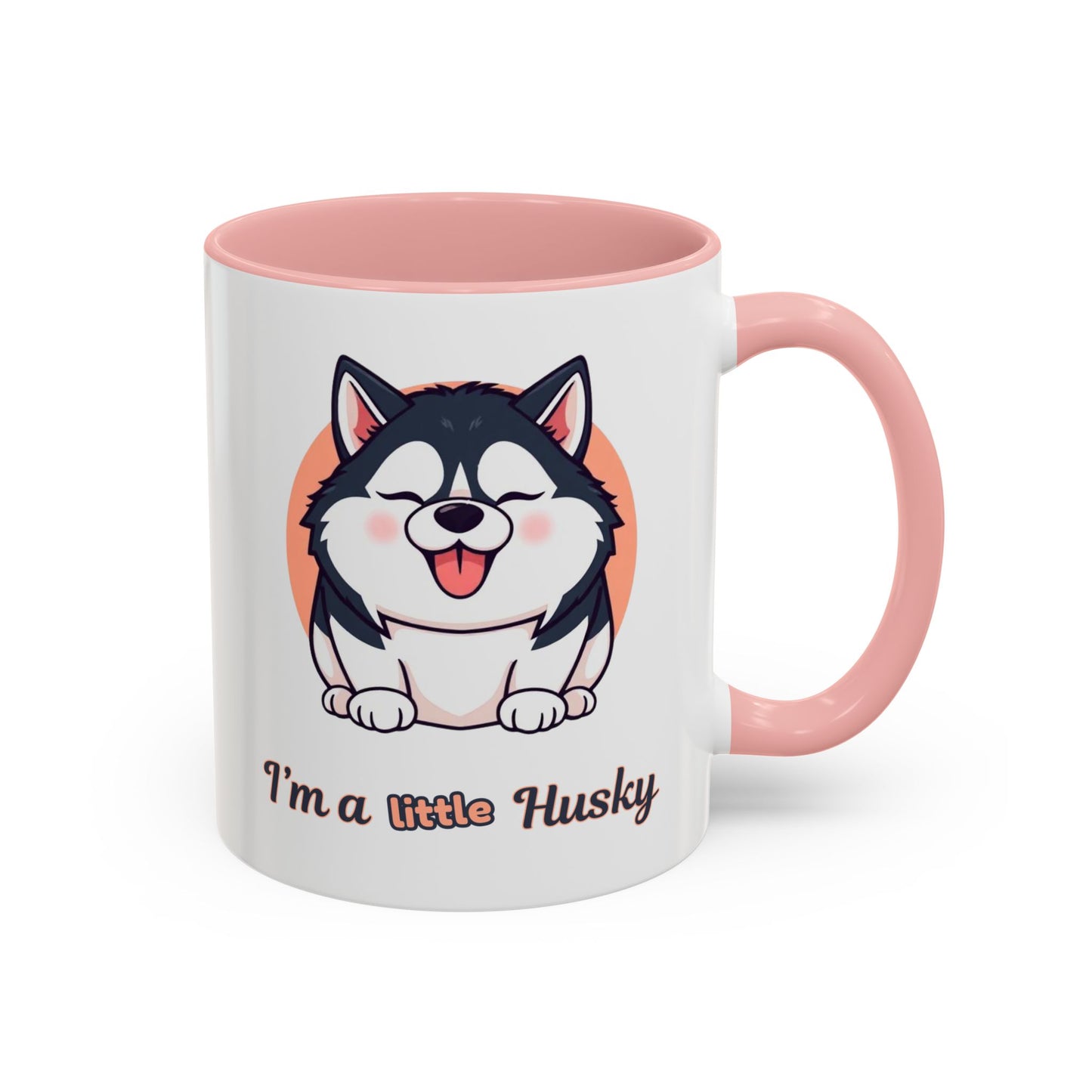 Cute Husky Accent Coffee Mug - Perfect Gift for Dog Lovers, Pet Owners, Birthdays, and Coffee Enthusiasts