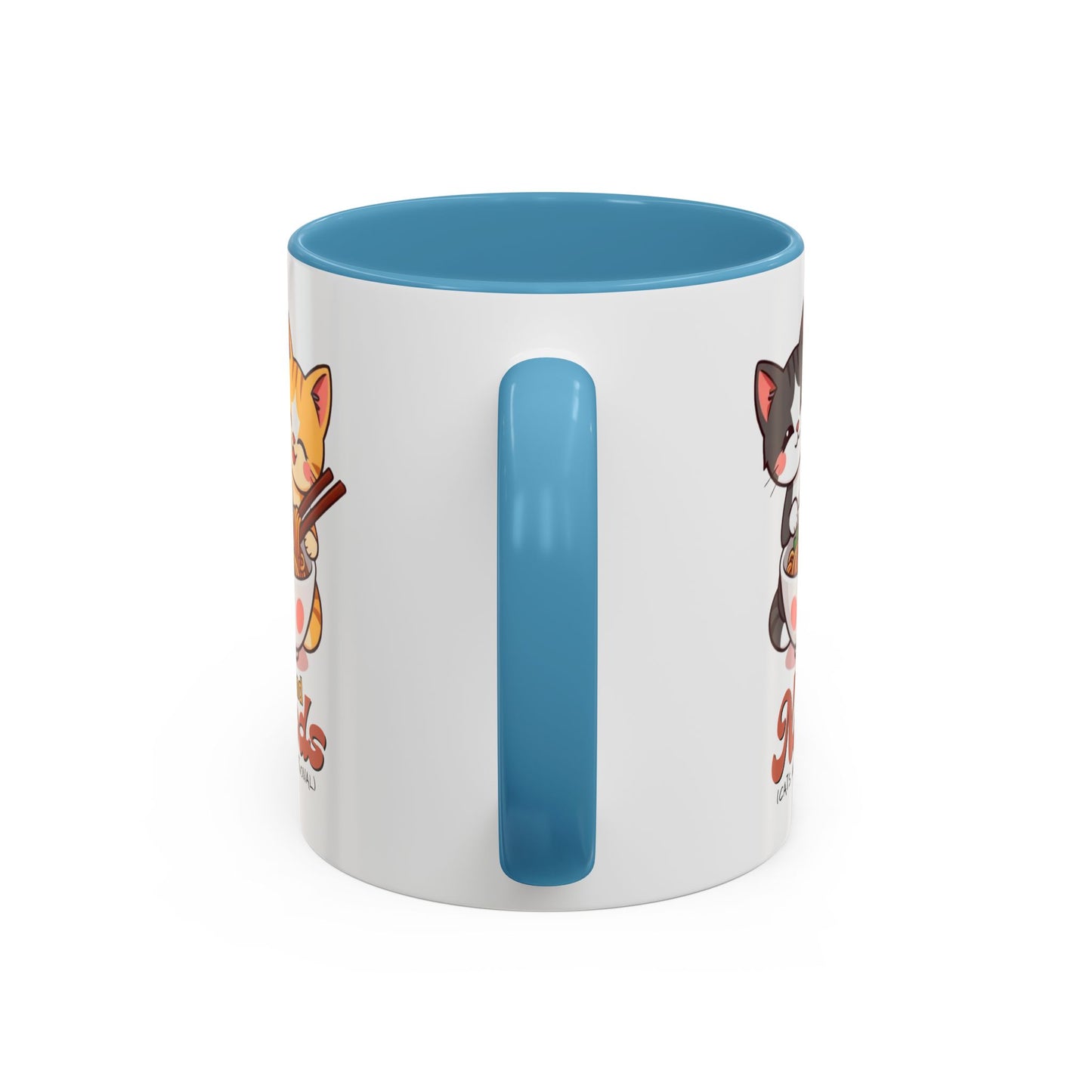 Cute Cat-Themed Coffee Mug, Send Noods Mug, Fun Gift for Cat Lovers, Unique Kitchen Decor, Perfect for Birthdays or Holidays