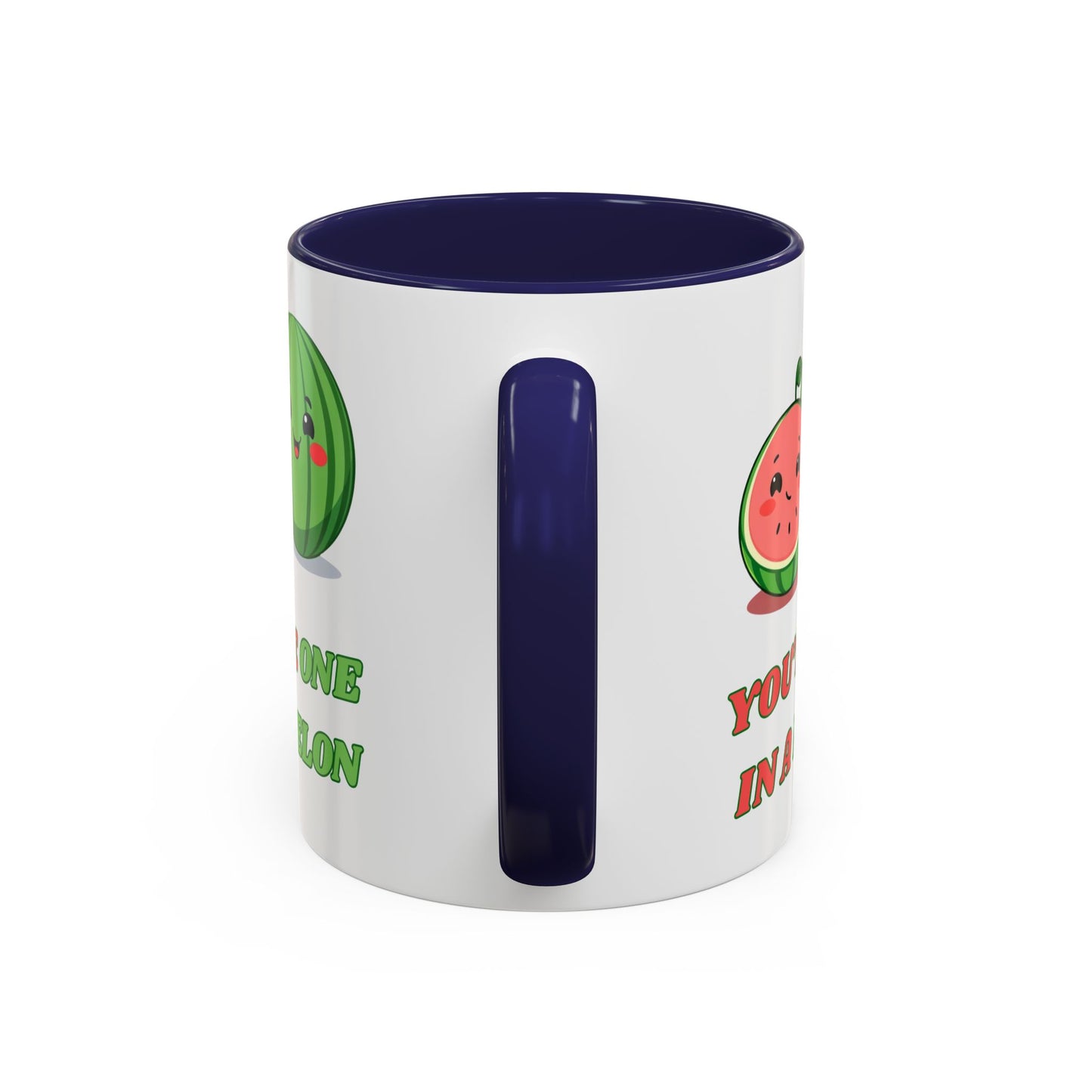 Cute Watermelon Coffee Mug - You're One in a Melon, Gift for Fruit Lovers, Summer Vibes, Inspirational Mug, Kitchen Decor