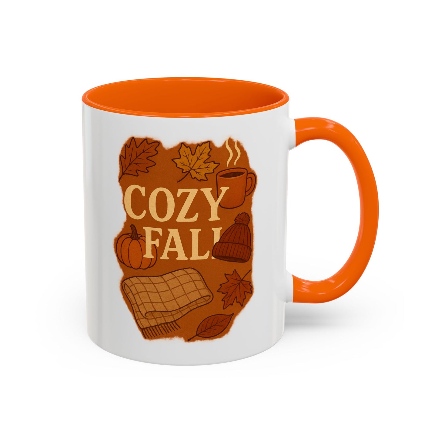 Cozy Fall Accent Coffee Mug | Seasonal Drinkware | Autumn Vibes | Perfect Gift for Fall | Home Decor | Coffee Lover's Companion