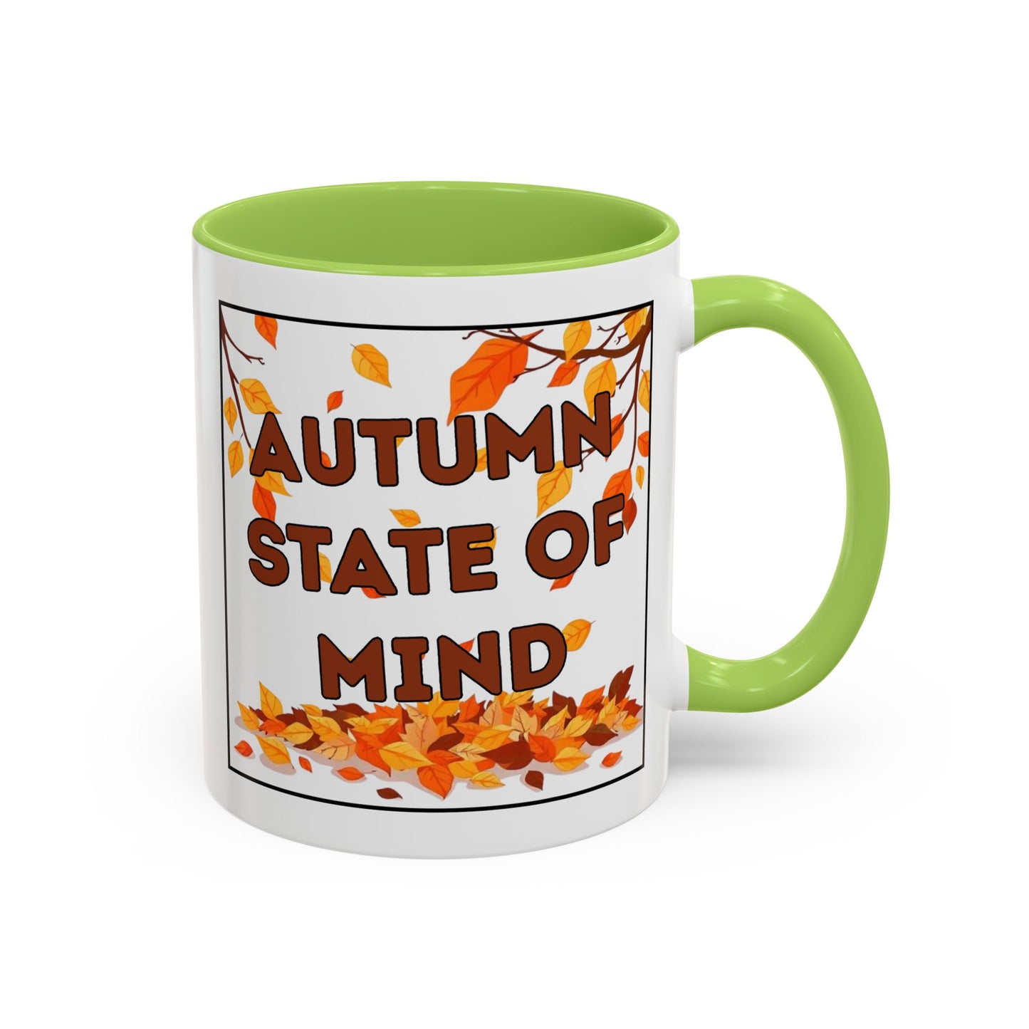 Autumn State of Mind Coffee Mug, Fall Decor Mug, Seasonal Gift, Cozy Beverage Mug, Halloween Coffee Cup, Pumpkin Spice Lover Gift