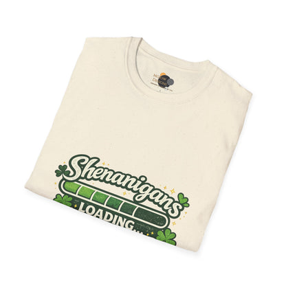 Shenanigans Loading Shamrock T-Shirt — Funny St. Patrick’s Day Tee