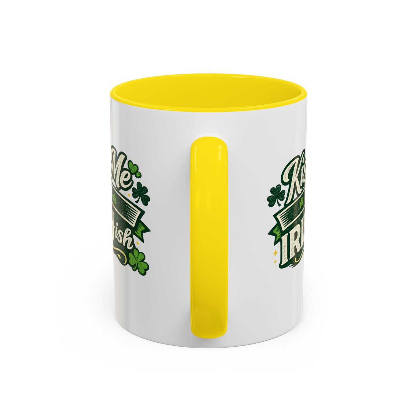 Kiss Me I’m Irish-ish Accent Coffee Mug — St. Patrick’s Day Shamrock Gift