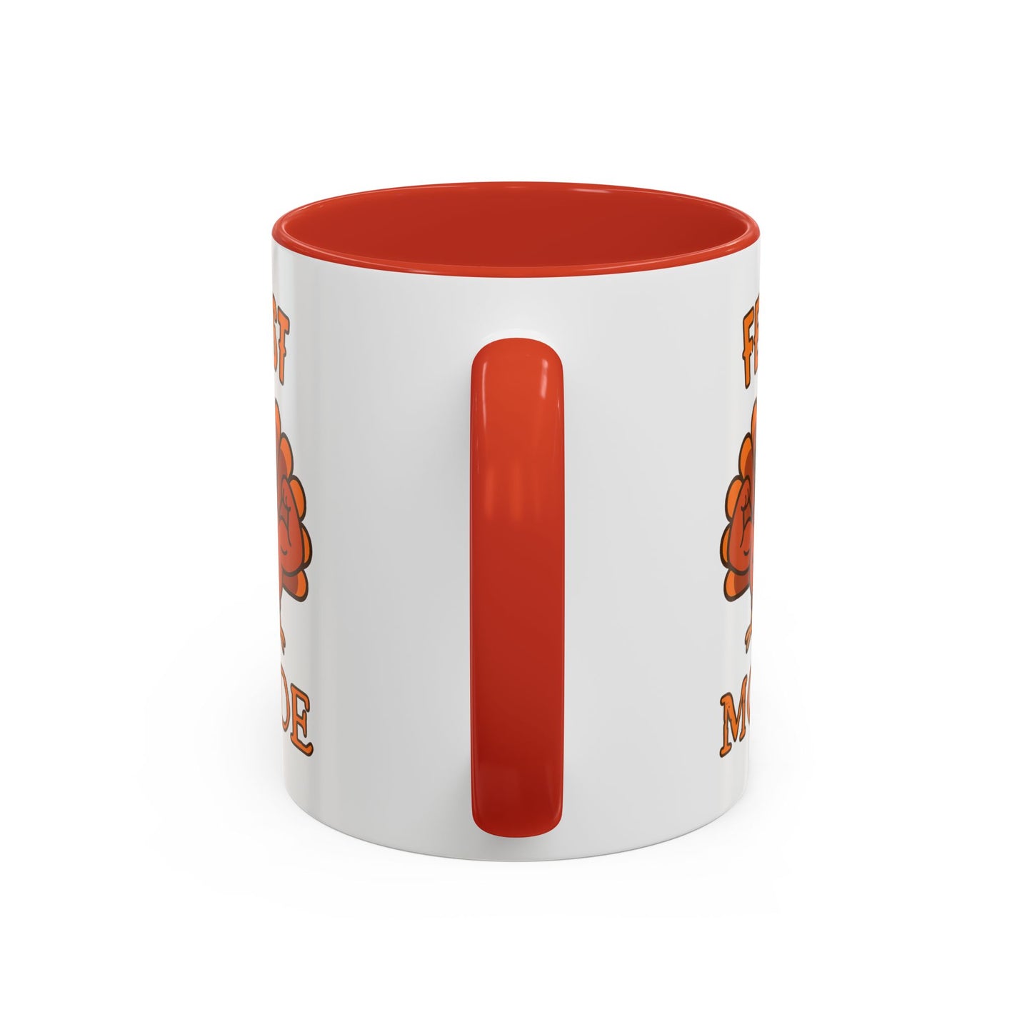 Thanksgiving Feast Mode Coffee Mug, Fun Turkey Mug, Holiday Coffee Cup, Unique Gift for Food Lovers, Fall Celebration Drinkware