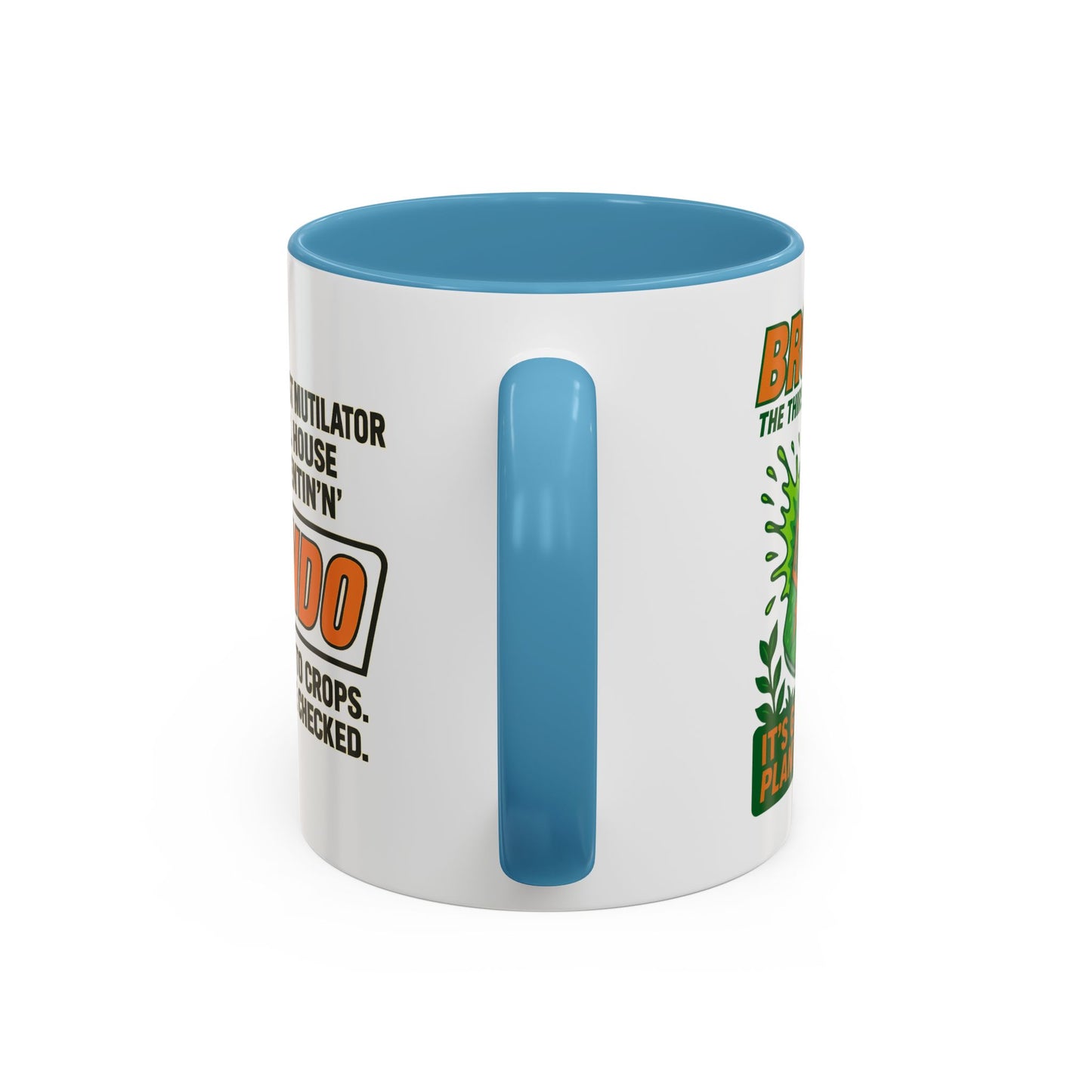 Brondo Accent Coffee Mug - Funny Gift for Coffee Lovers, Unique Office Mug, Gag Gift for Friends, Quirky Kitchenware, Novelty Drinkware