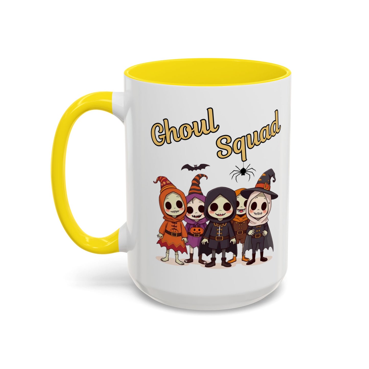 Ghoul Squad Coffee Mug - Perfect for Halloween Parties, Trick-or-Treating, or Everyday Use - Fun Spooky Gift, Holiday Decor, Novelty Mug, Fall