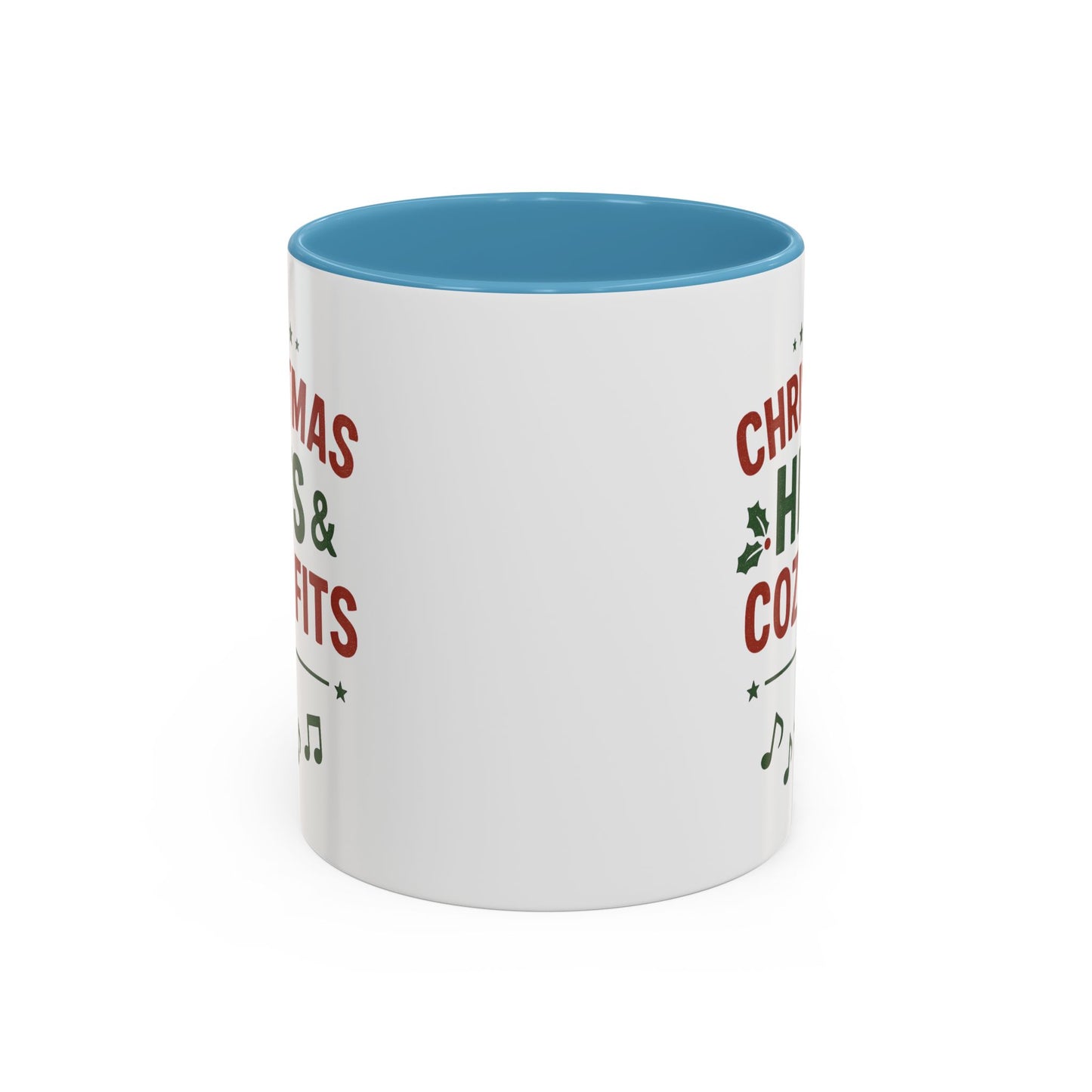 Christmas Hits & Cozy Fits Coffee Mug — Holiday Music & Cozy Outfit Gift
