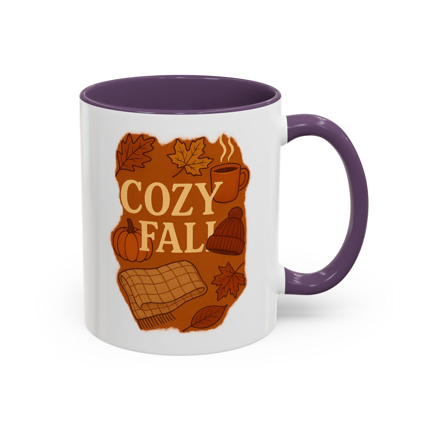 Cozy Fall Accent Coffee Mug | Seasonal Drinkware | Autumn Vibes | Perfect Gift for Fall | Home Decor | Coffee Lover's Companion