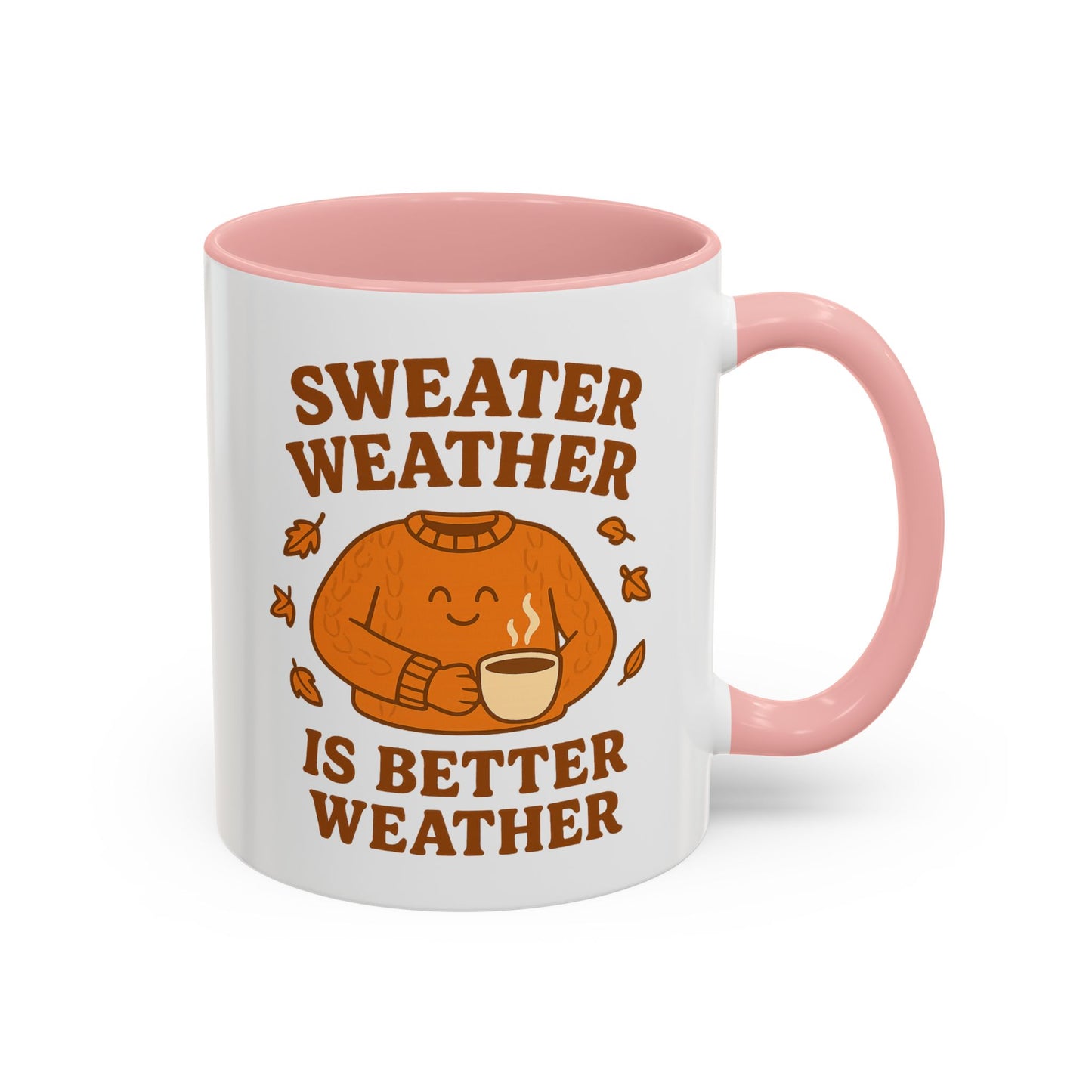 Cozy Fall Mug with Sweater Weather Design, Autumn Coffee Mug, Cute Gift for Pumpkin Spice Lovers, Hot Chocolate, Thanksgiving, Fall Decor