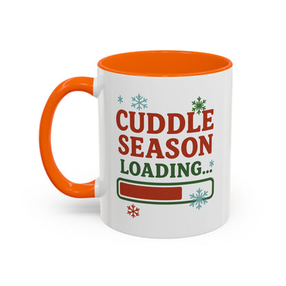 Cuddle Season Loading Coffee Mug — Holiday Hot Cocoa Gift Christmas