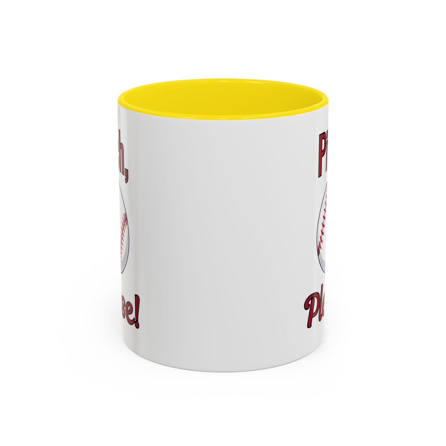 Baseball-Themed Coffee Mug, Pitch Please! Mug, Sporty Gift for Baseball Fans, Fun Drinks for Game Day, Unique Coffee Cup