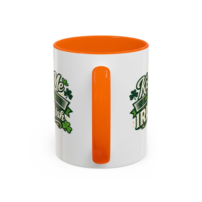 Kiss Me I’m Irish-ish Accent Coffee Mug — St. Patrick’s Day Shamrock Gift