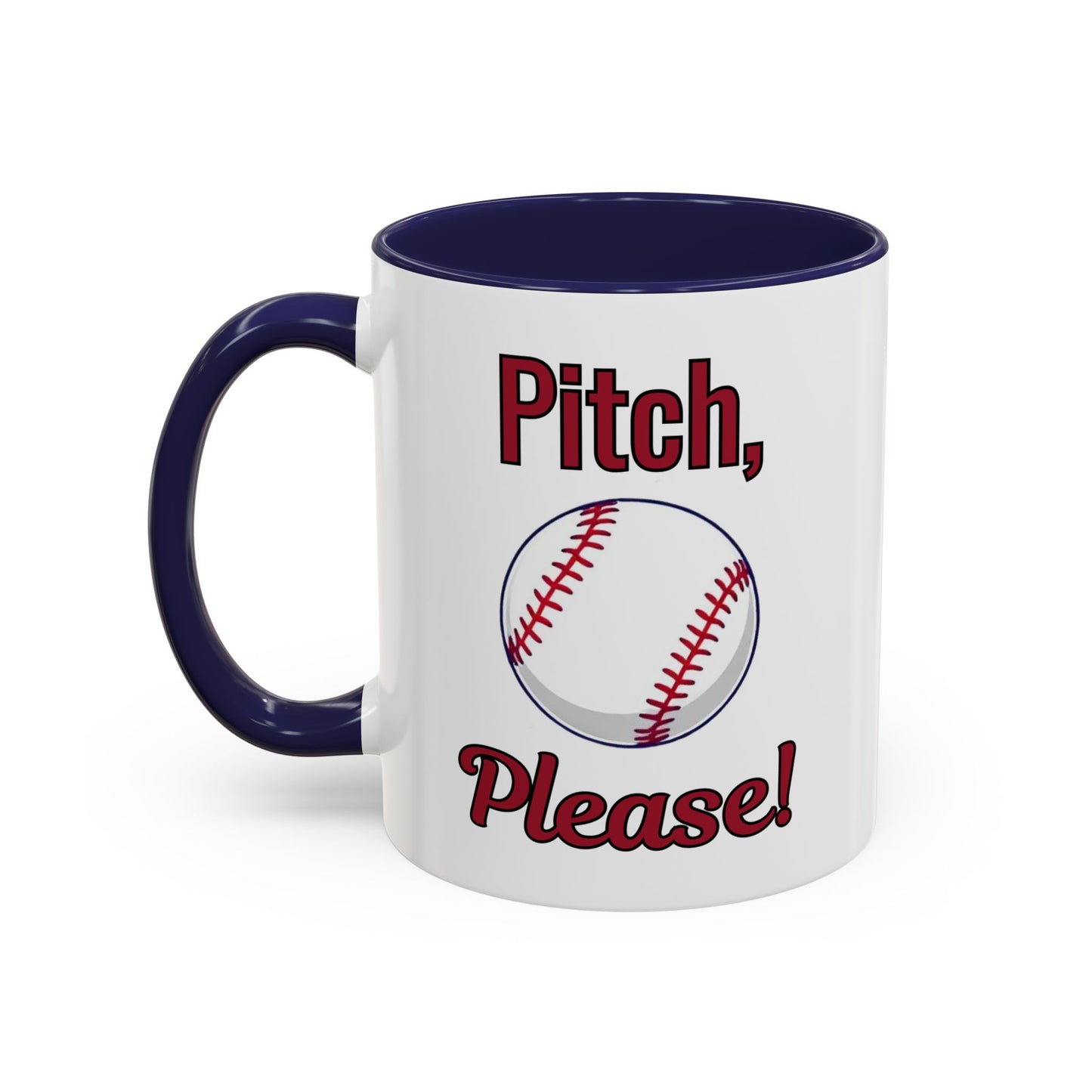 Baseball-Themed Coffee Mug, Pitch Please! Mug, Sporty Gift for Baseball Fans, Fun Drinks for Game Day, Unique Coffee Cup
