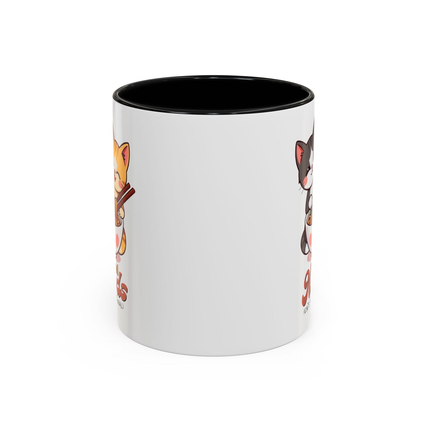 Cute Cat-Themed Coffee Mug, Send Noods Mug, Fun Gift for Cat Lovers, Unique Kitchen Decor, Perfect for Birthdays or Holidays