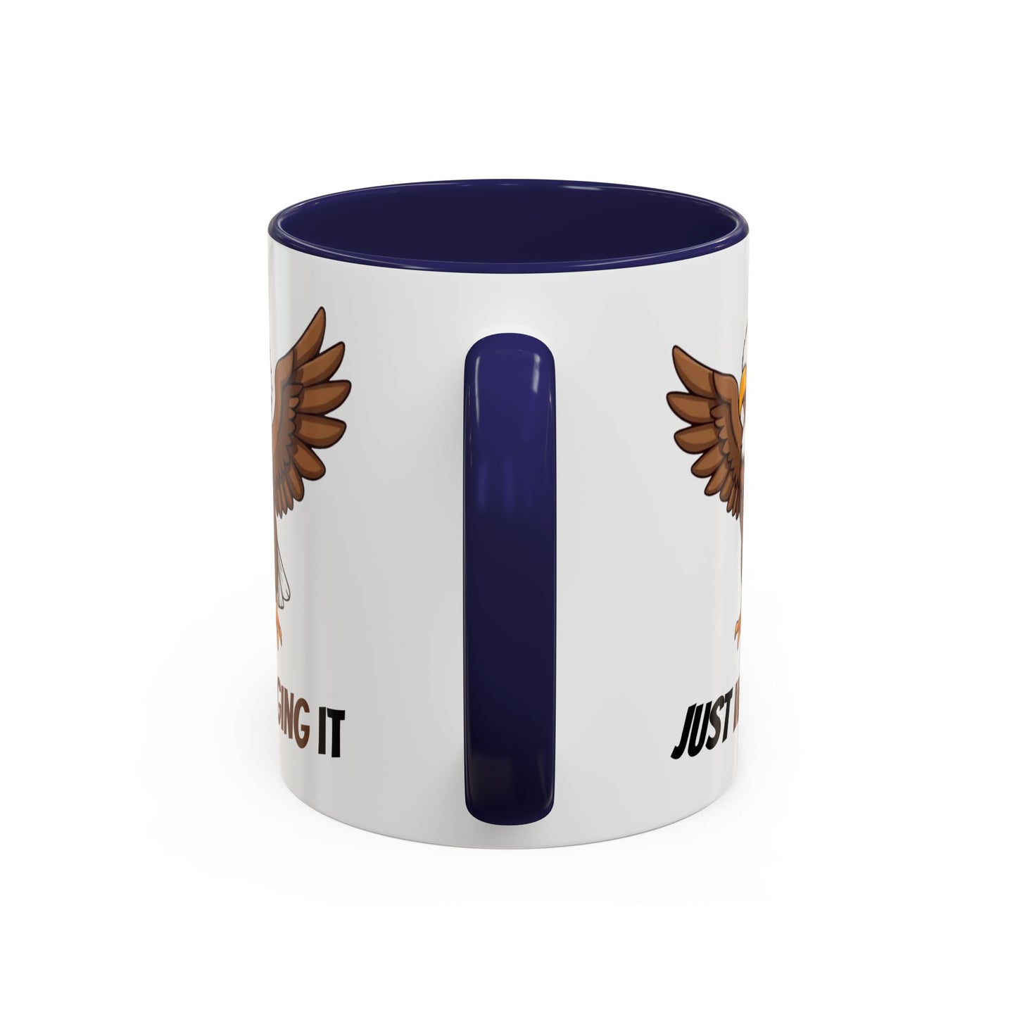Just Winging It Coffee Mug - Fun Eagle Design, Motivational Mug, Perfect for Gifts, Coffee Lovers, Home Office, Quirky Drinkware