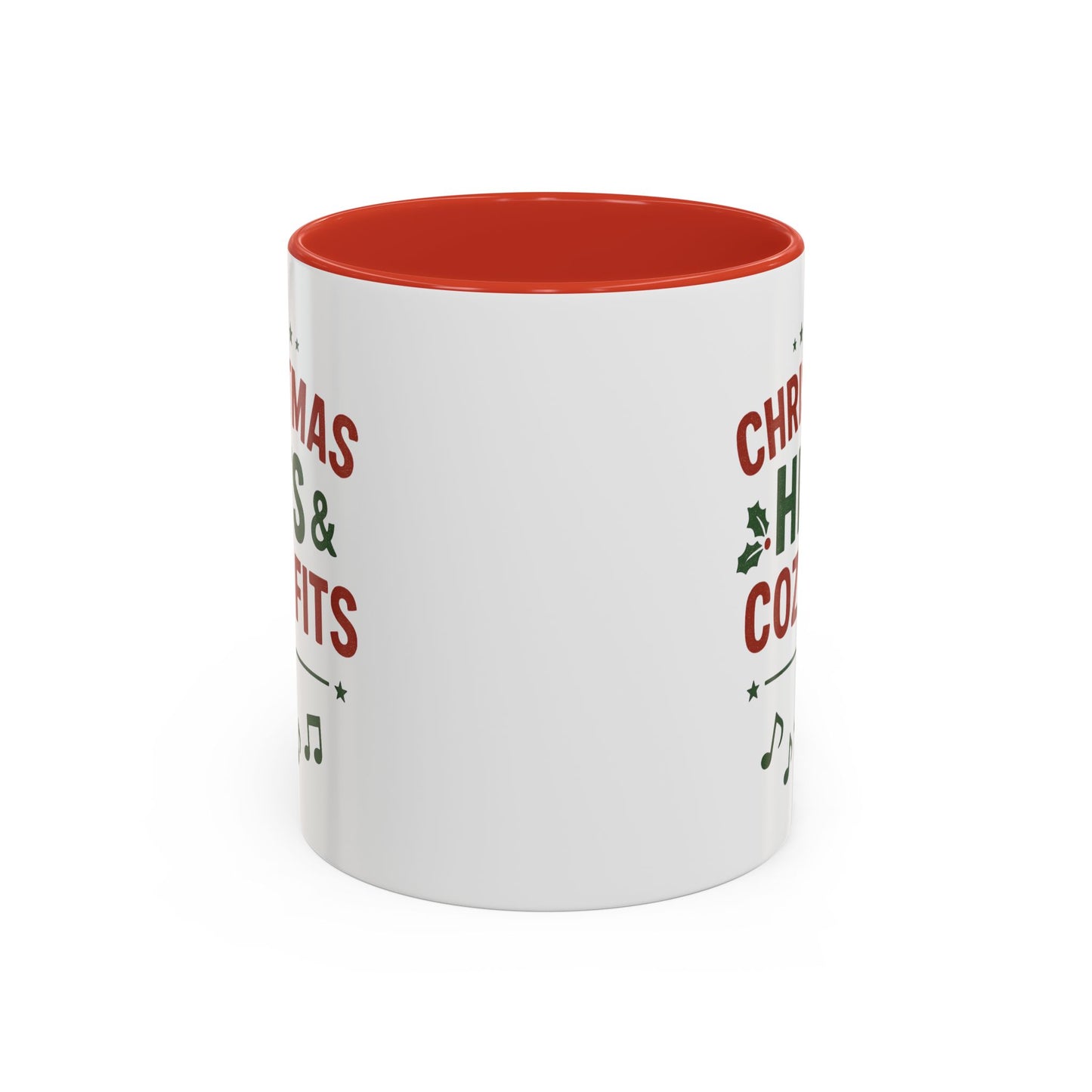 Christmas Hits & Cozy Fits Coffee Mug — Holiday Music & Cozy Outfit Gift