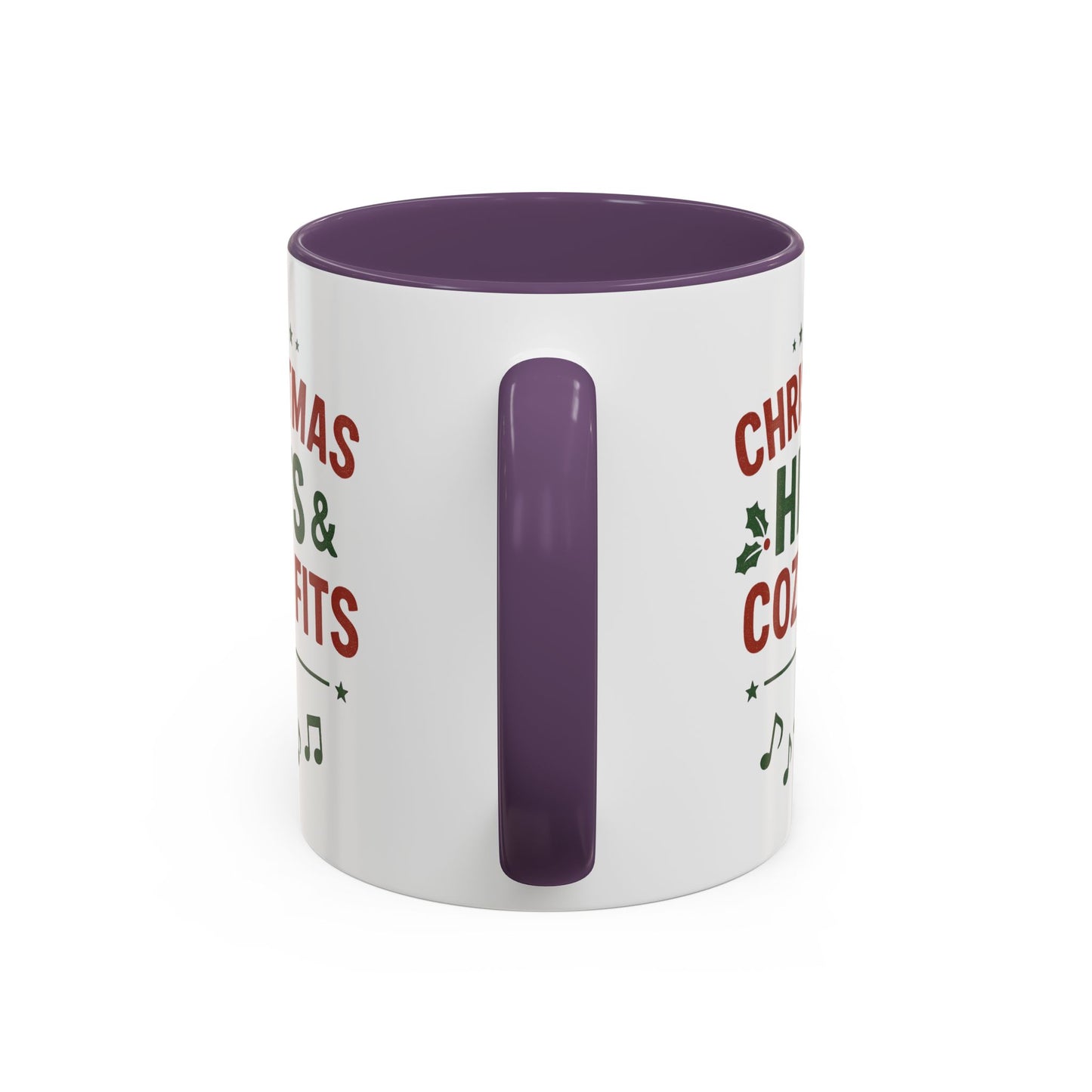 Christmas Hits & Cozy Fits Coffee Mug — Holiday Music & Cozy Outfit Gift