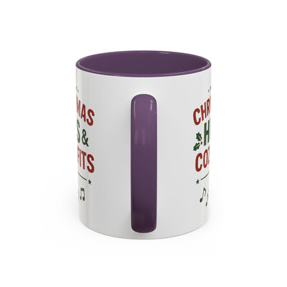 Christmas Hits & Cozy Fits Coffee Mug — Holiday Music & Cozy Outfit Gift