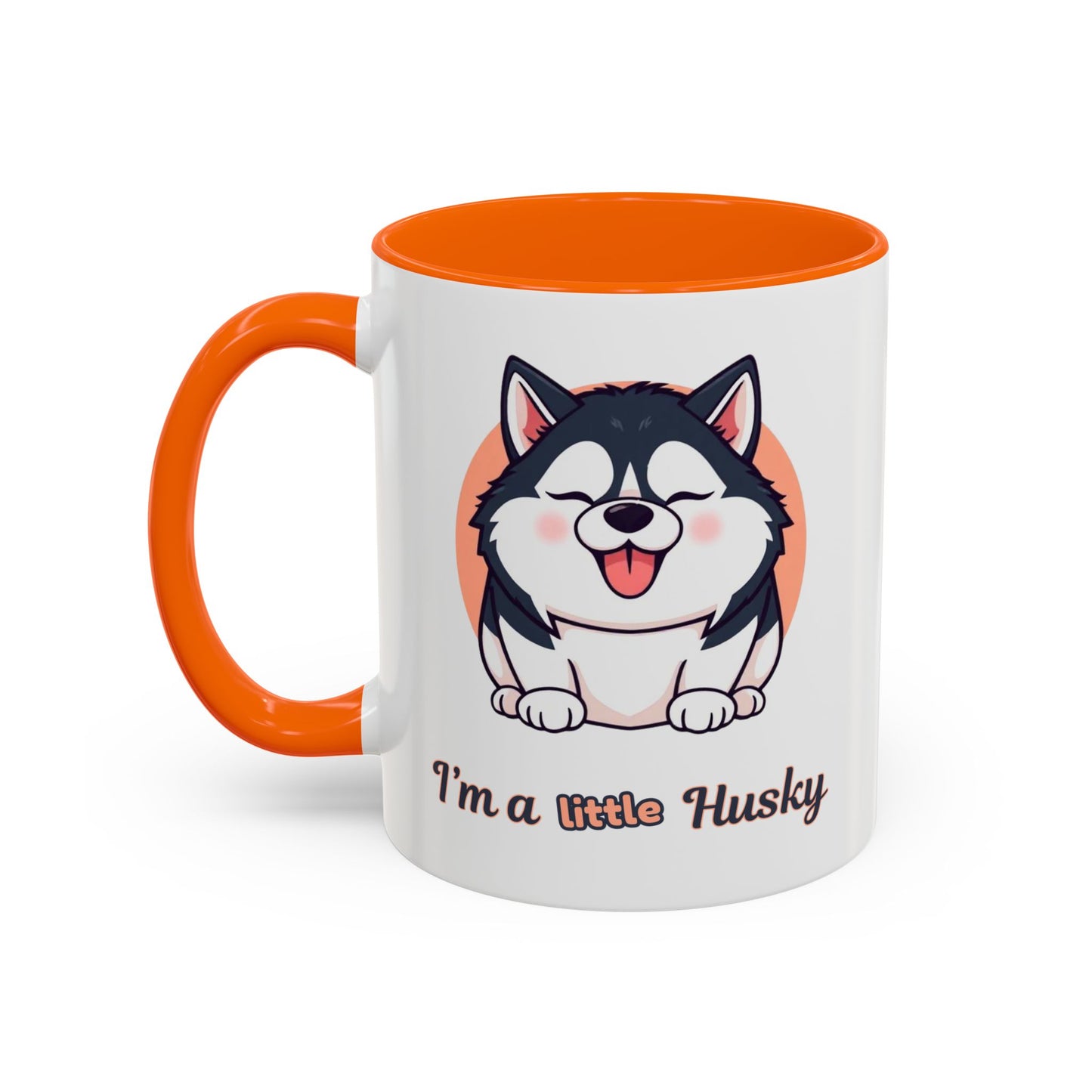 Cute Husky Accent Coffee Mug - Perfect Gift for Dog Lovers, Pet Owners, Birthdays, and Coffee Enthusiasts