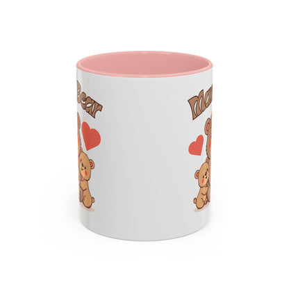 Mama Bear Accent Coffee Mug – Perfect Gift for Moms, Cute Bear Design, Tea or Coffee Lover, Mother’s Day, Birthday, Baby Shower