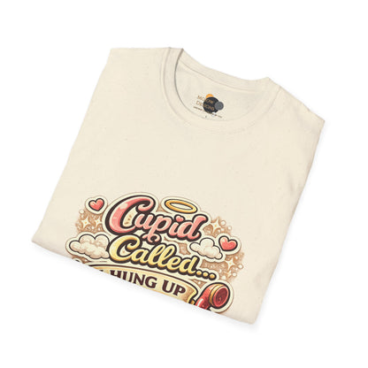 T‑Shirt — "Cupid Called... I Hung Up" Vintage Valentine Graphic Tee