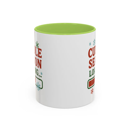 Cuddle Season Loading Coffee Mug — Holiday Hot Cocoa Gift Christmas