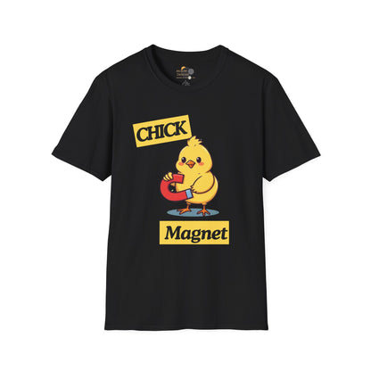 Chick Magnet T-Shirt, Cute Unisex Tee, Funny Gift for Kids or Adults, Spring and Easter Apparel, Softstyle Graphic Shirt