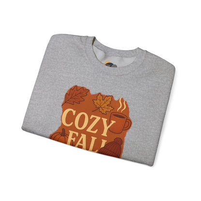 Cozy Fall Crewneck Sweatshirt, Autumn Apparel, Unisex Sweatshirt, Fall Fashion, Thanksgiving Gift, Cozy Sweater