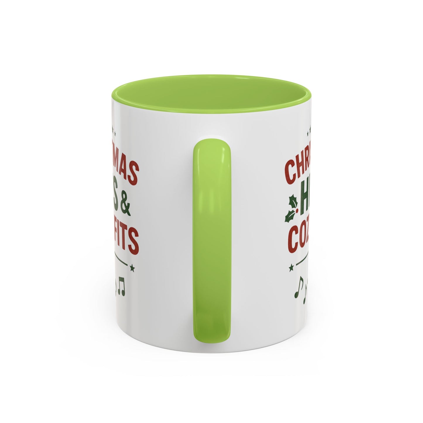 Christmas Hits & Cozy Fits Coffee Mug — Holiday Music & Cozy Outfit Gift