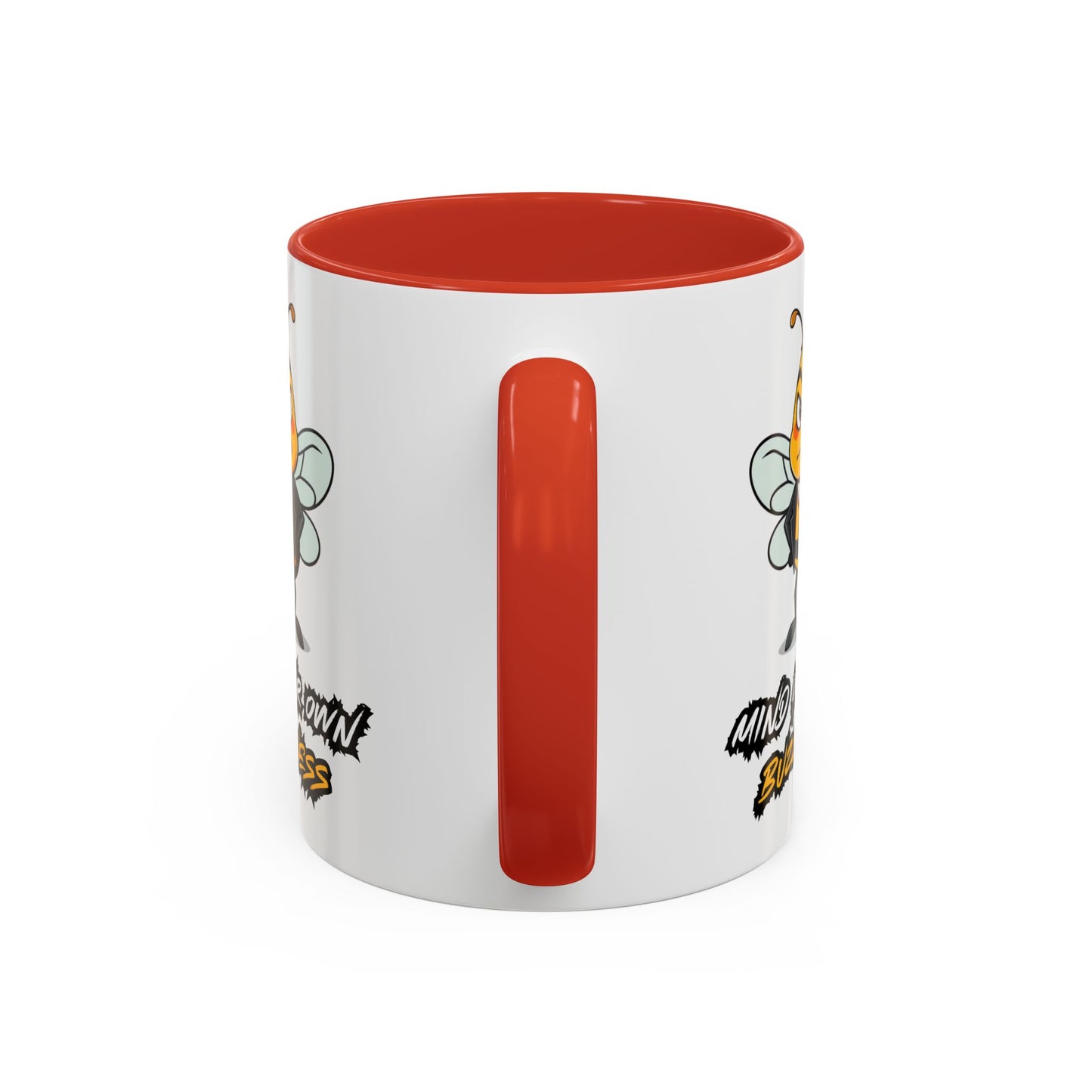 Mind Your Own Buzz-ness Accent Coffee Mug | Funny Bee Gift for Coffee Lovers, Bee Lover Mug, Humorous Kitchen Decor, Perfect for Gifts, Spring Time