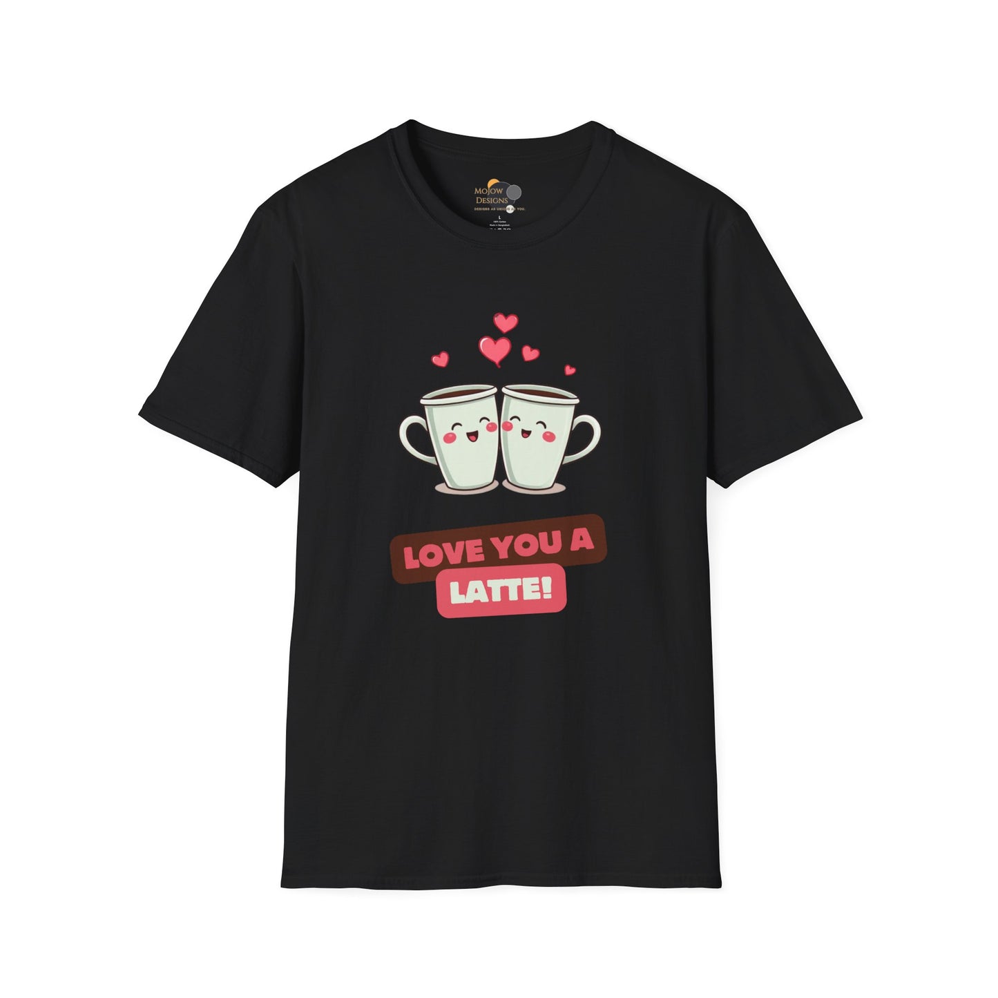 Love You a Latte Unisex T-Shirt, Cute Coffee Shirt, Valentine's Day Gift, Coffee Lover Tee, Fun Graphic Tee