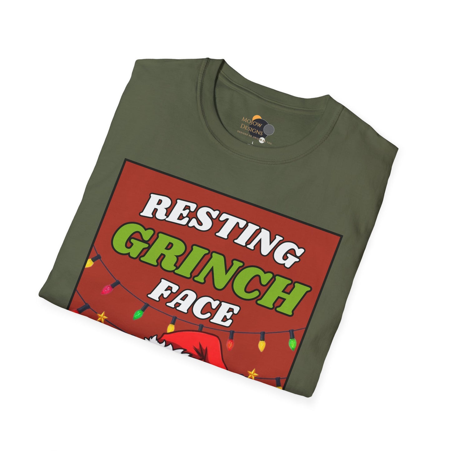 Grinch 'Resting Grinch Face' Christmas T‑Shirt