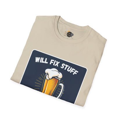 Funny Beer Fix Shirt | Unisex Softstyle Tee for Beer Lovers, Great Gift for Father's Day, Birthdays, Casual Wear, DIY Enthusiasts