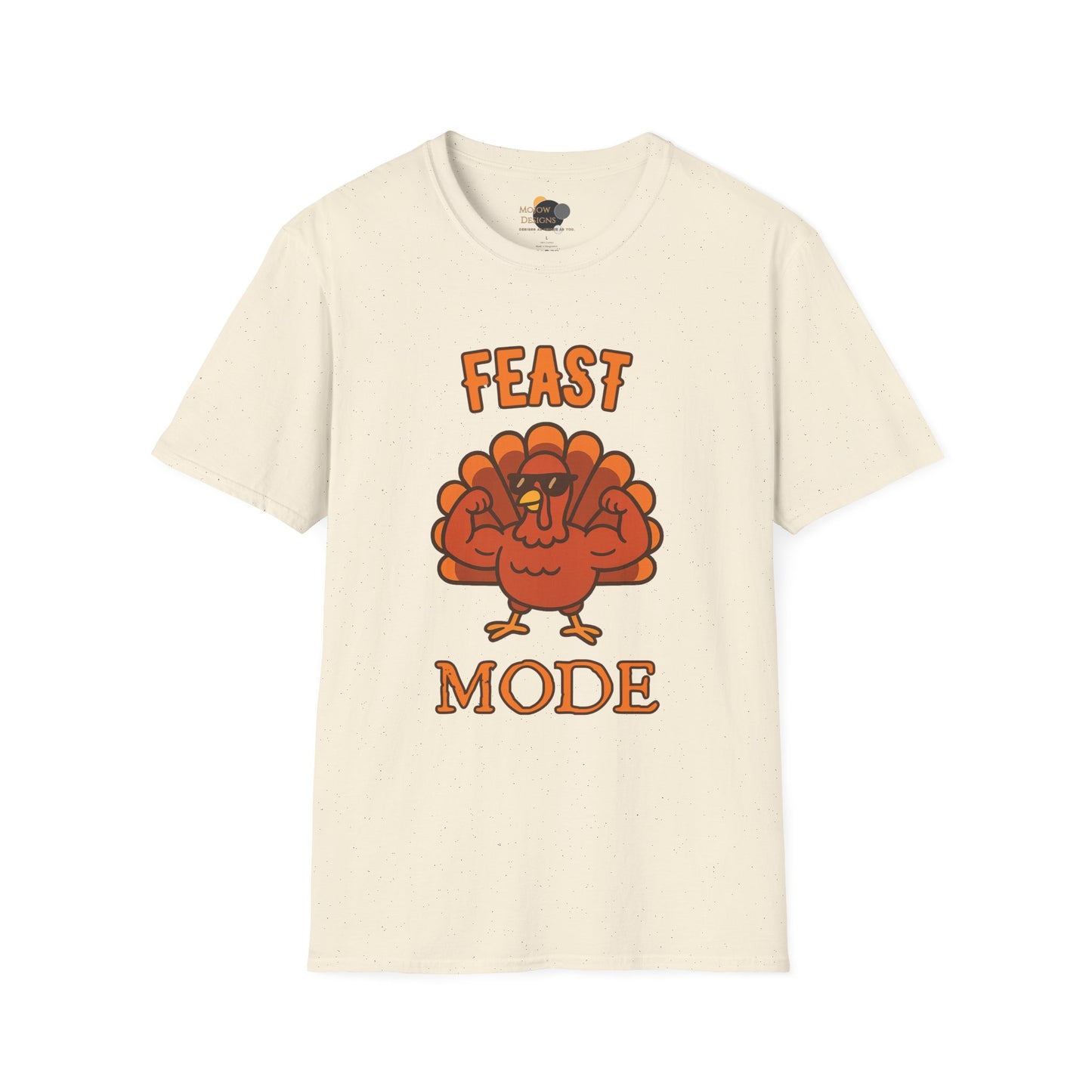 Thanksgiving Feast Mode T-Shirt | Unisex Softstyle Tee for Holiday Celebrations, Thanksgiving Gift, Family Gatherings, Cozy Vibe, Fall
