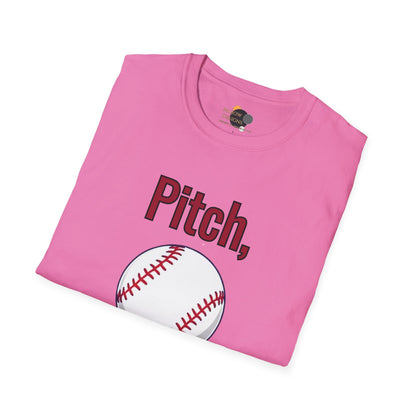 Baseball-Themed Unisex Softstyle T-Shirt, Perfect for Game Days, Sporty Gift, Summer Casual Wear, Unique Baseball Fan Apparel